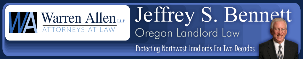 Oregon landlord law - Jeff Bennett